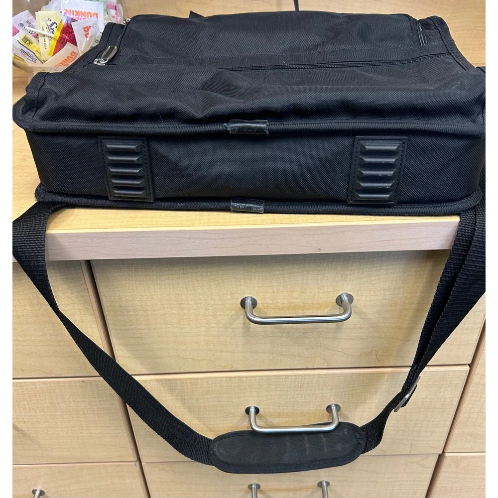 Vintage Gateway Laptop Bag Briefcase Messenger Shoulder Strap Black GTWNTLI-001